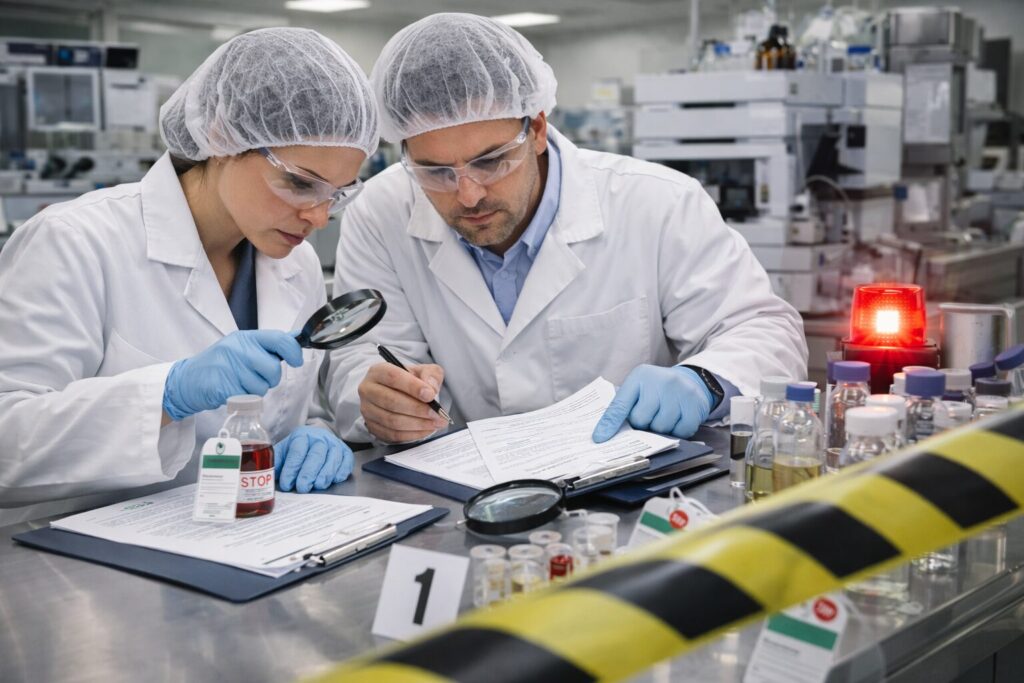 failure investigation in Pharmaceutical industry